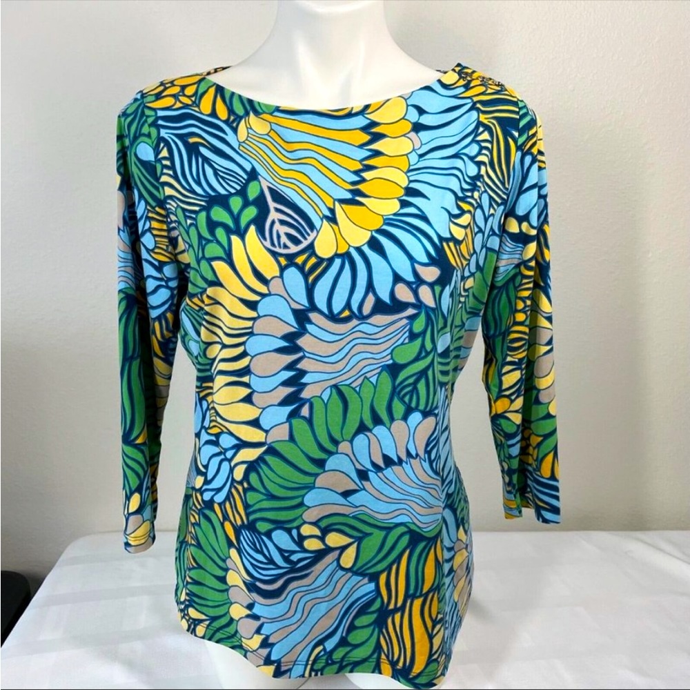 JMcLaughlin Catalina Cloth Wavesong Top L